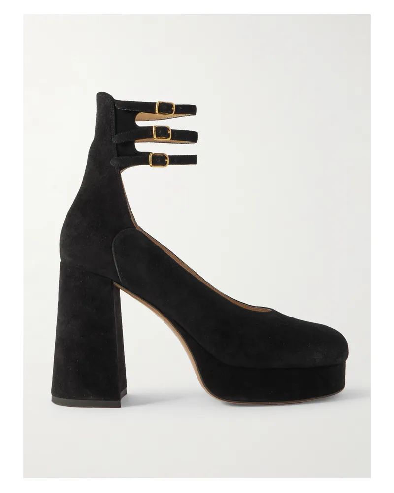 Chloé Loti Suede Pumps - Black Black