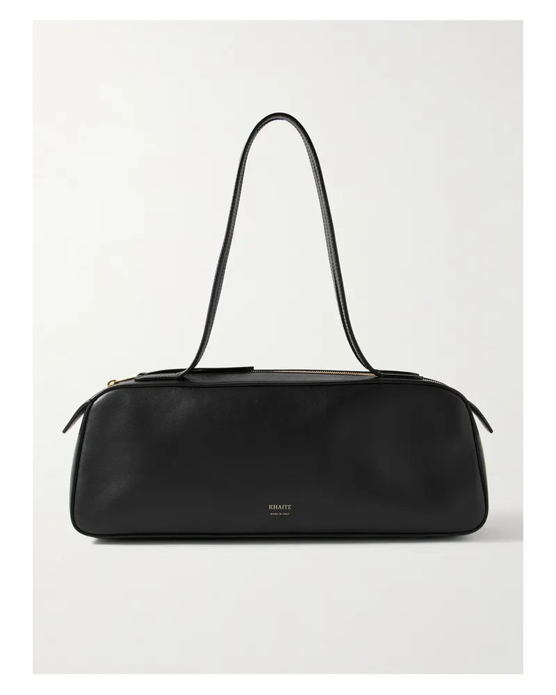 KHAITE Simona Leather Shoulder Bag - Black Black