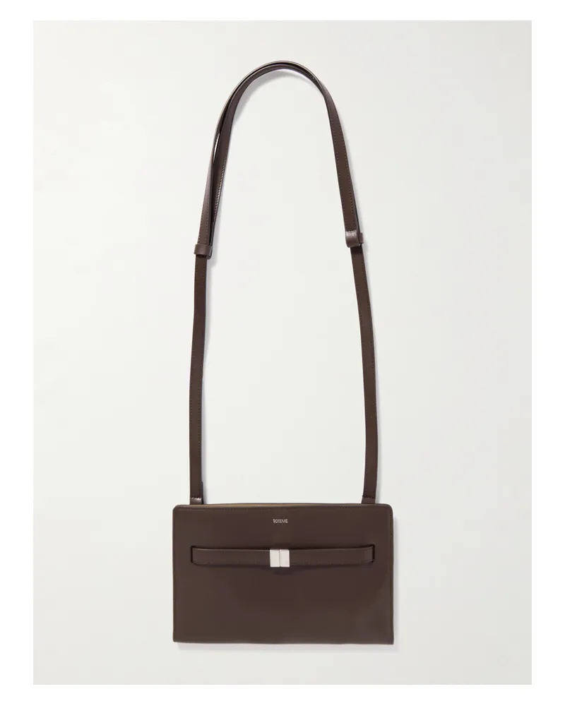 Totême Leather Shoulder Bag - Brown Brown