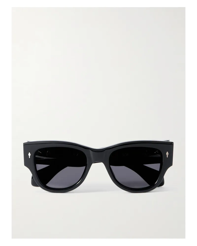 Jacques Marie Mage Chelsea Square-frame Acetate Sunglasses - Black Black