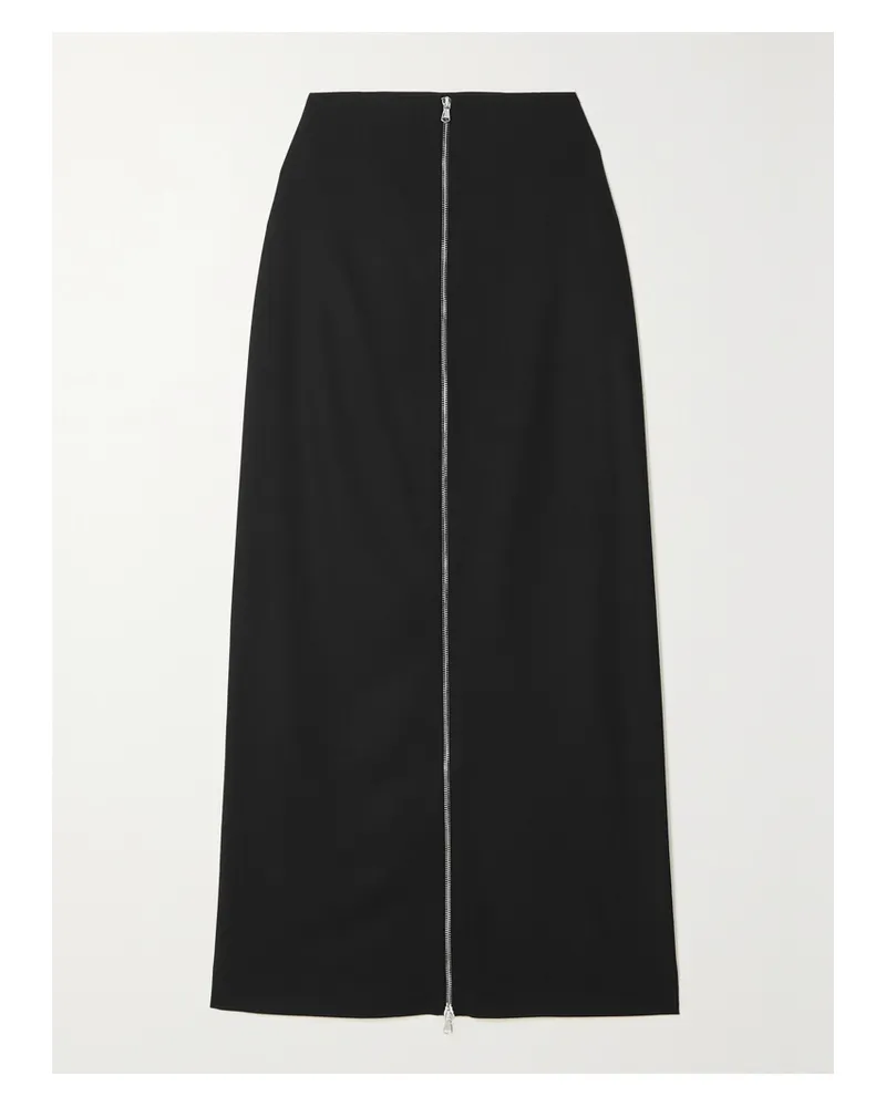 GAUCHERE Maxirock Aus Einer Wollmischung - Schwarz Schwarz