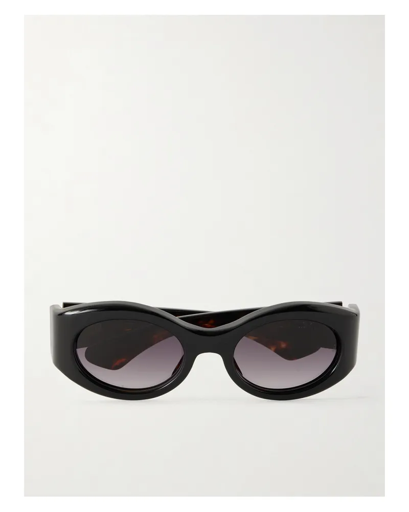 Jacques Marie Mage Gia Oversized-sonnenbrille Mit Ovalem Rahmen Aus Azetat - Schwarz Schwarz
