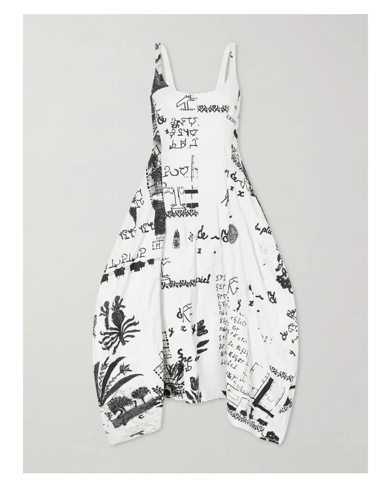 Erdem Printed Cotton-blend Gown - White White