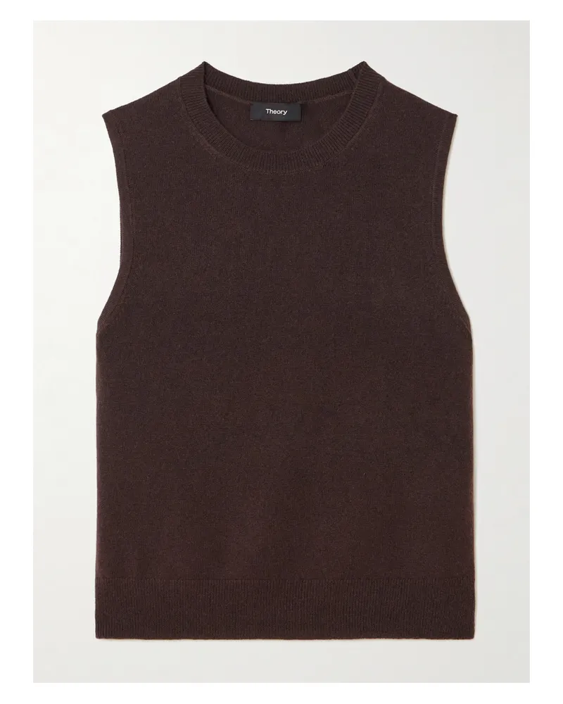 Theory Tanktop Aus Kaschmir - Braun Braun