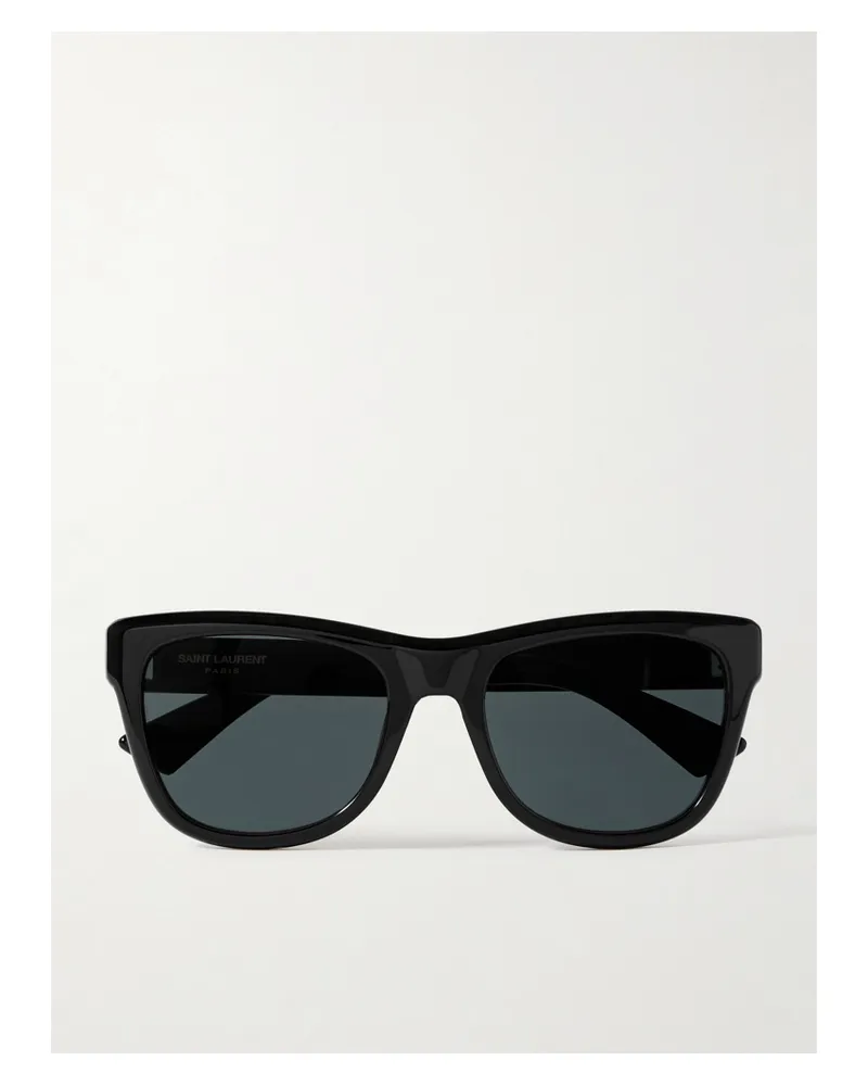 Saint Laurent Sonnenbrille Mit D-rahmen Aus Azetat - Schwarz Schwarz