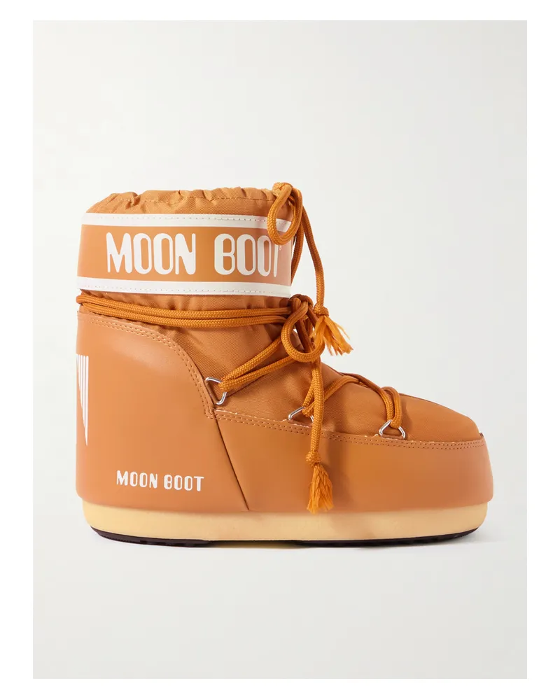 Moon Boot Icon Low Schneestiefel Aus Shell - Braun Braun