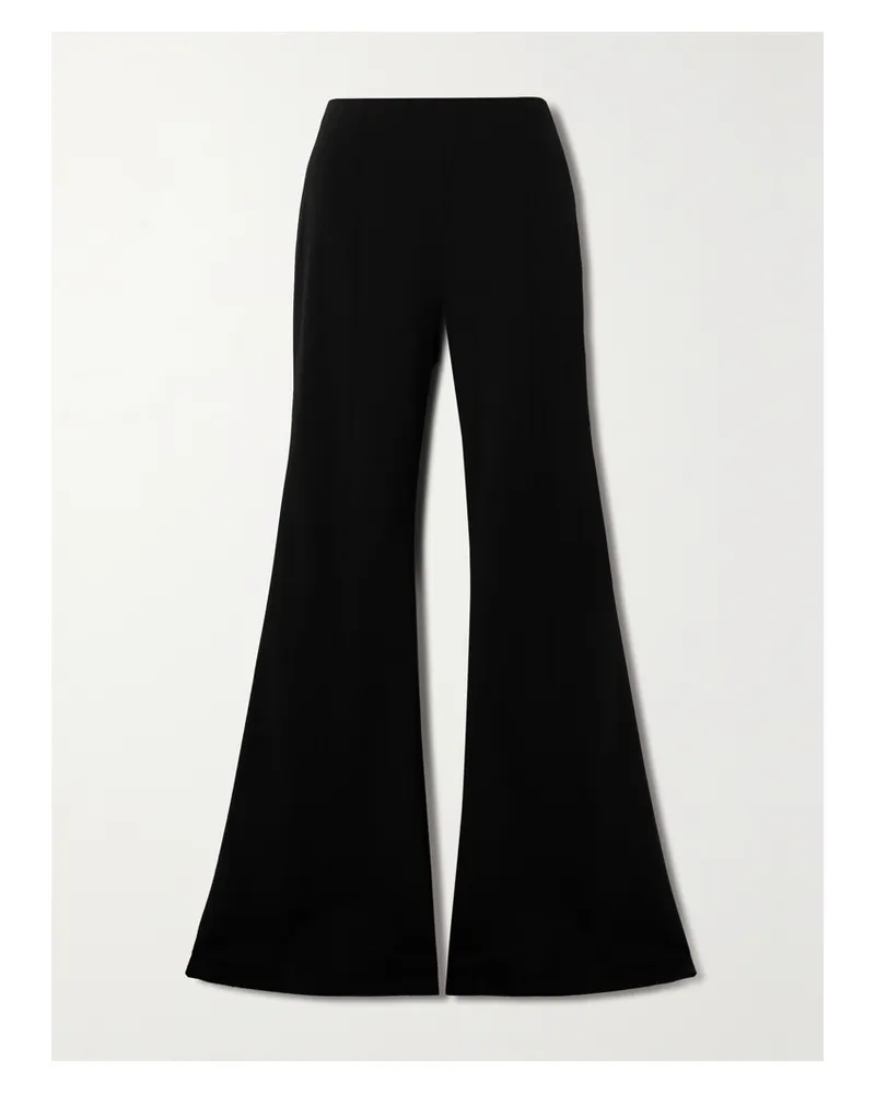 Carolina Herrera New York Schlaghose Aus Einer Wollmischung - Schwarz Schwarz