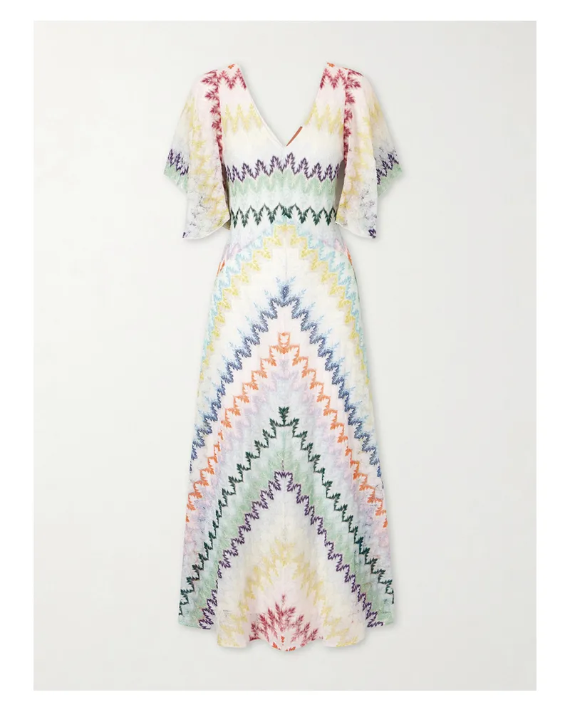 Missoni Metallic Crochet-knit Maxi Dress - White White