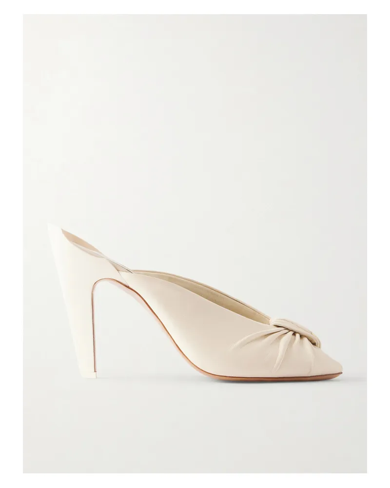 Chloé Suzie Leather Pumps - White White