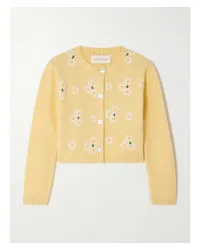 SHUSHU/TONG Cardigan aus einer Wollmischung Gelb