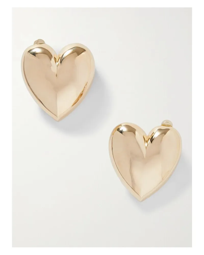 Jennifer Fisher Puffy Heart Vergoldete Ohrringe Gold