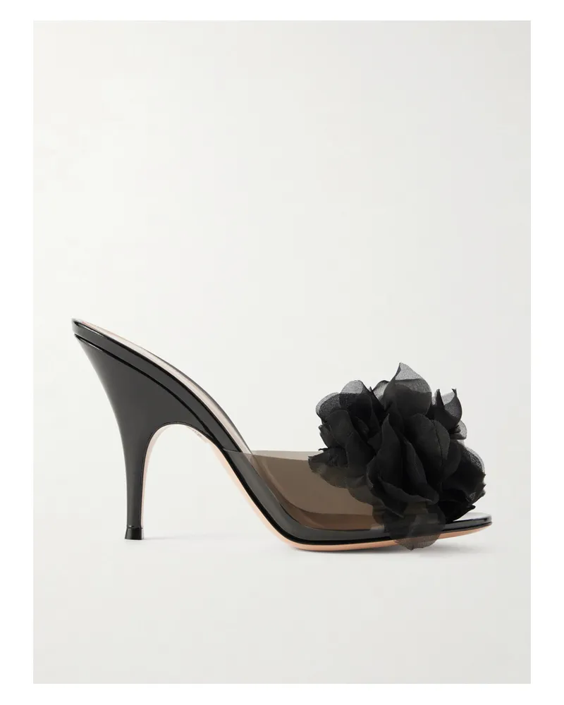 Gianvito Rossi Embellished Pvc Sandals - Black Black