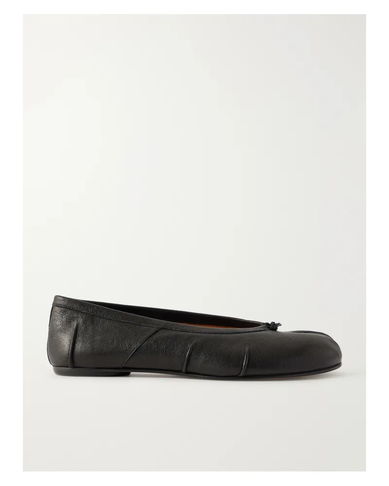Maison Margiela Tabi Ballerinas Mit Geteilter Kappe Aus Leder - Schwarz Schwarz