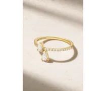 Princess Eternity Ring aus 18 karat
