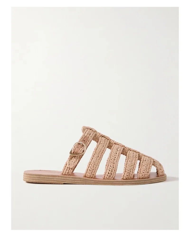 Ancient Greek Sandals Cosima Slippers Aus Raffiabast - Neutral Neutral