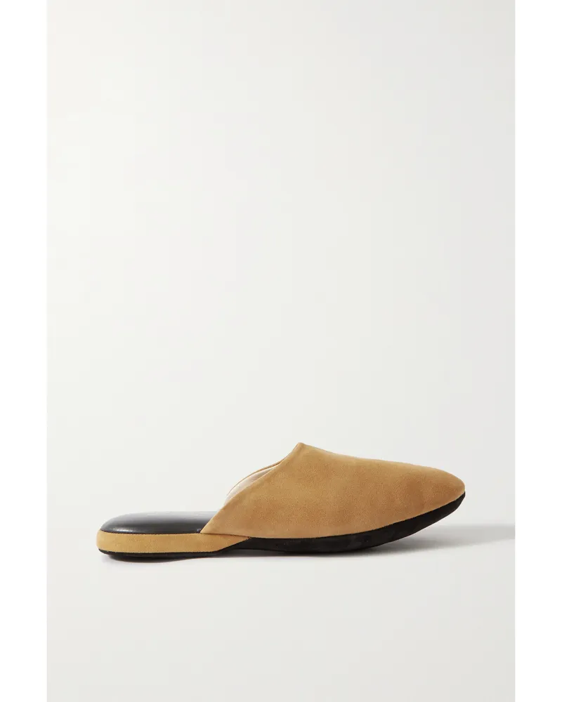 Charvet Slippers Aus Veloursleder - Braun Braun