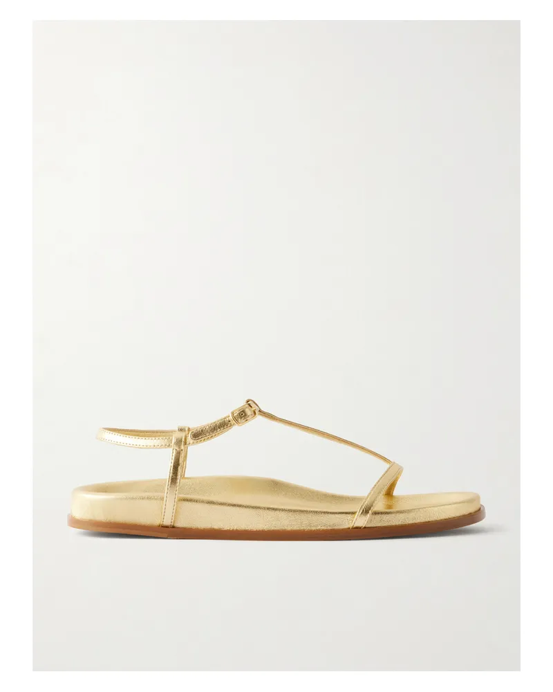 Emme Parsons Aya Metallic-leather Sandals - Gold Gold