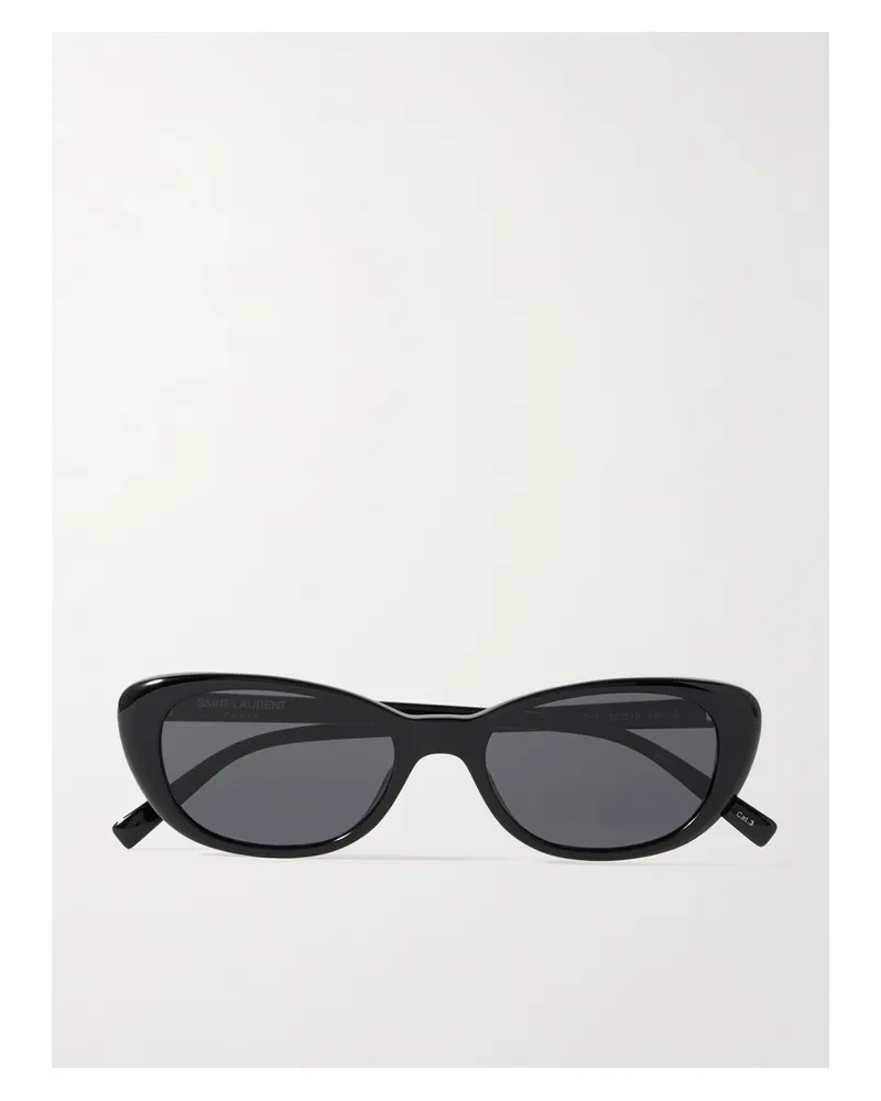 Saint Laurent Sonnenbrille Mit Cat-eye-rahmen Aus Azetat - Schwarz Schwarz