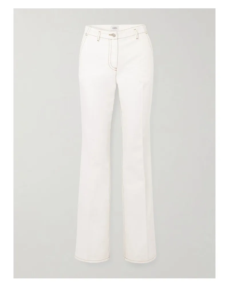 Dries van Noten Parchia Tief Sitzende Jeans Mit Geradem Bein - Weiß Weiß