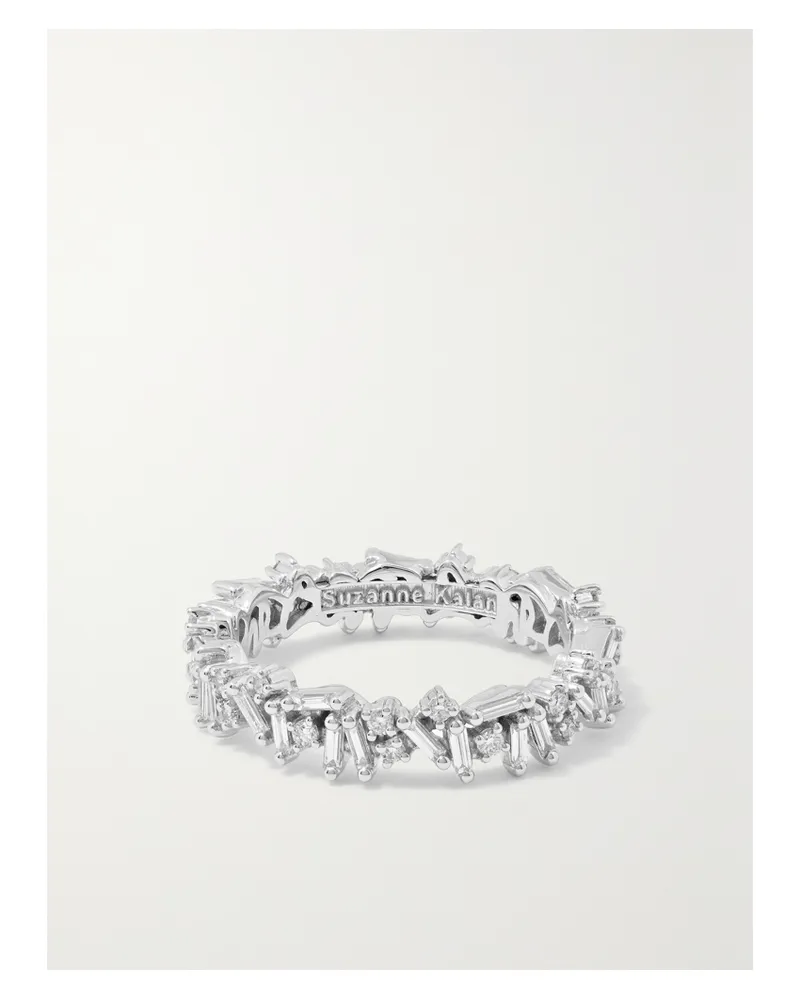 Suzanne Kalan Icon Eternity Ring Aus 18 Karat Weißgold Mit Diamanten - Silber Silber