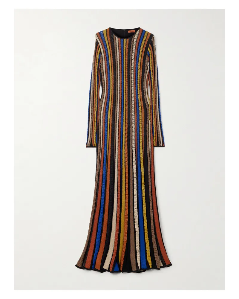 Ulla Johnson Albie Maxikleid Aus Gestreiftem Strick - Mehrfarbig Mehrfarbig