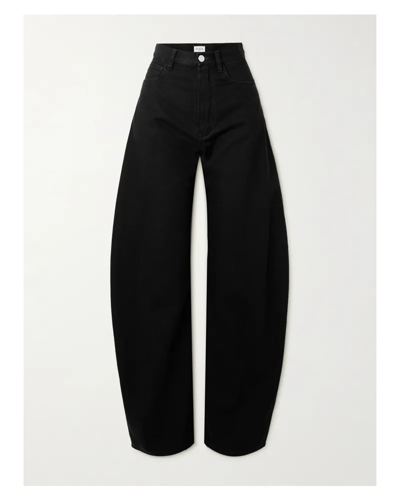 Alaïa High-rise Barrel-leg Jeans - Black Black