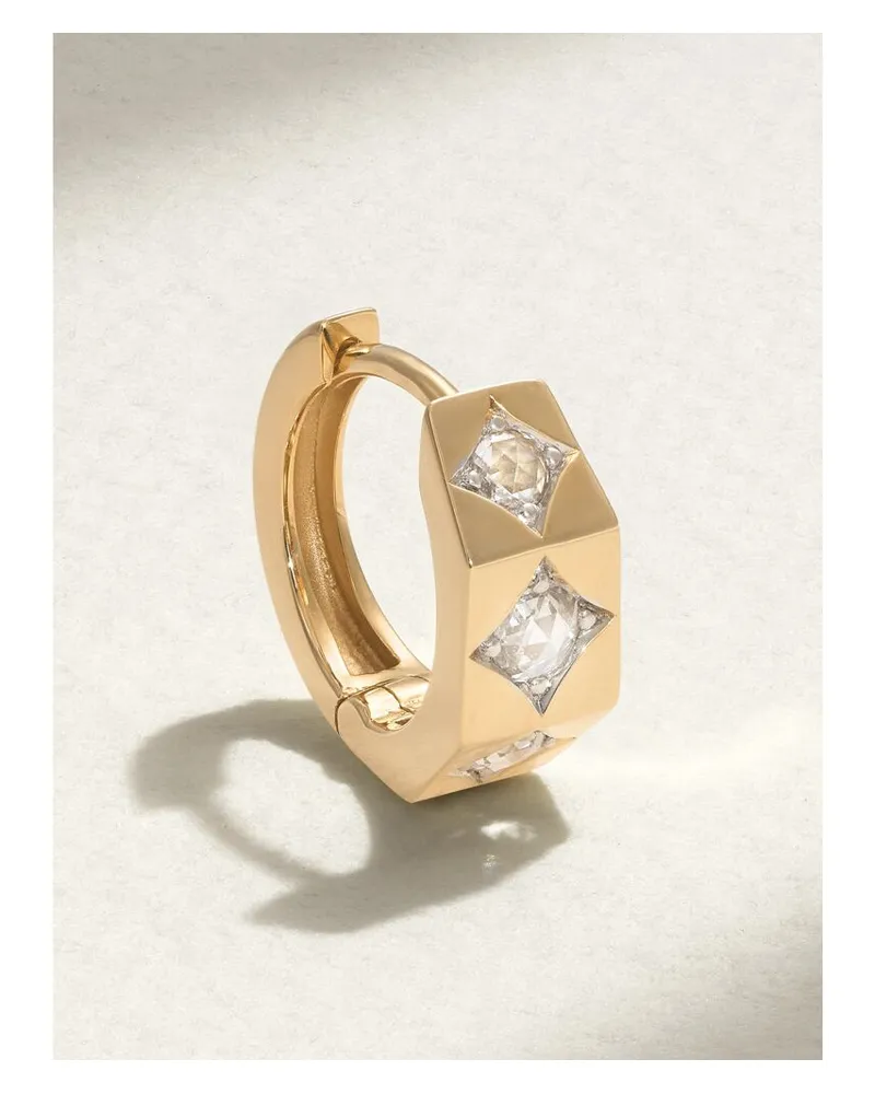 Marie Lichtenberg Ecrou Kleine Einzelne Creole Aus 18 Karat Gold Mit Diamanten Gold