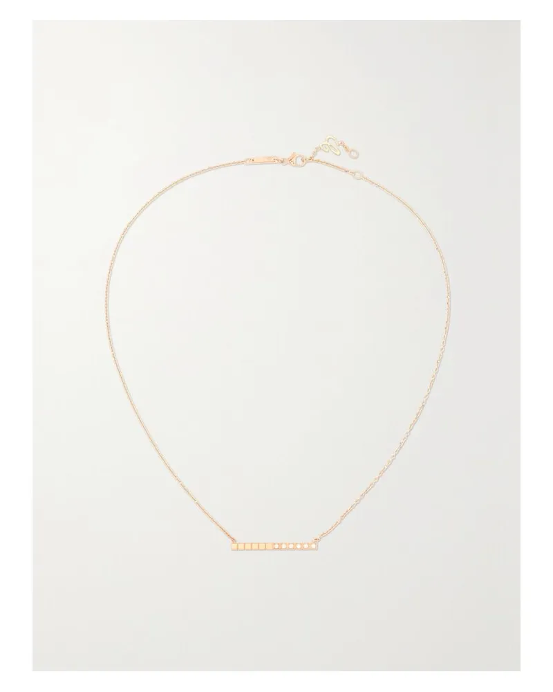 Chopard Ice Cube Pure Kette Aus 18 Karat Roségold Mit Diamanten Gold