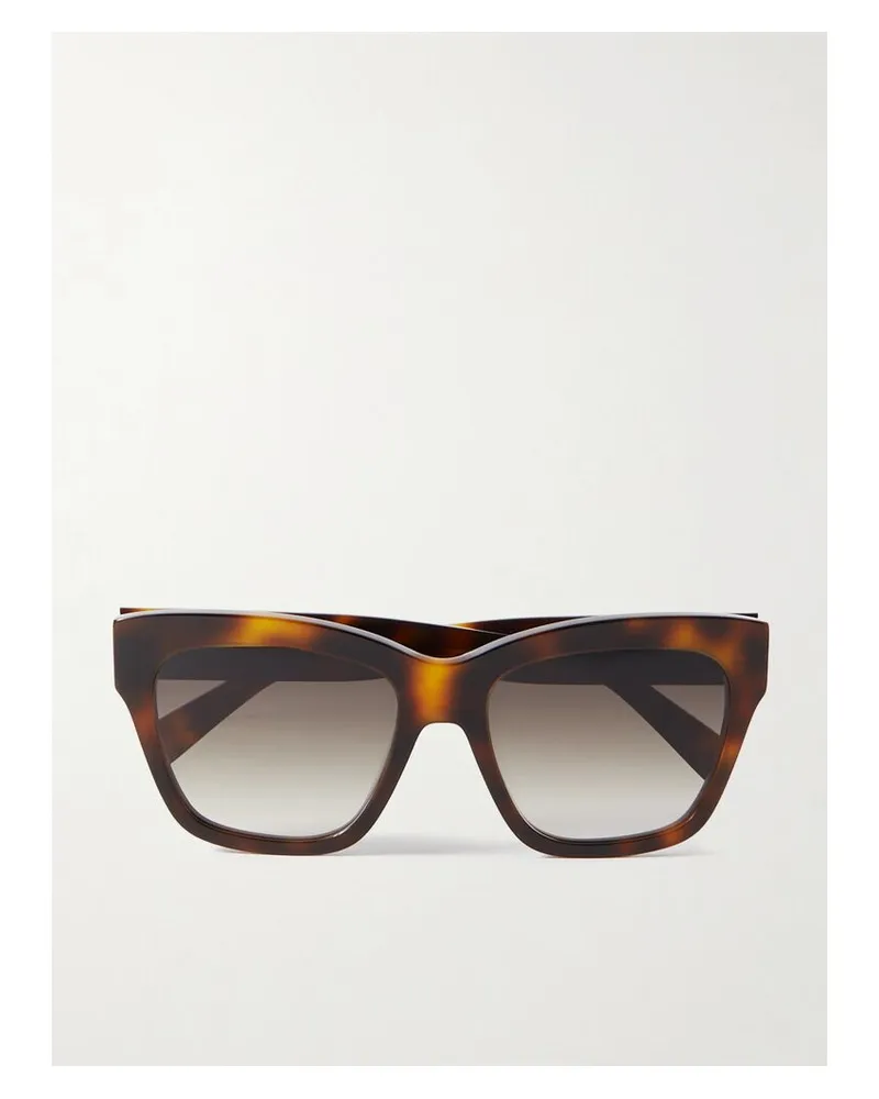 Celine Triomphe Sonnenbrille Mit Eckigem Rahmen Aus Azetat In Hornoptik Horn
