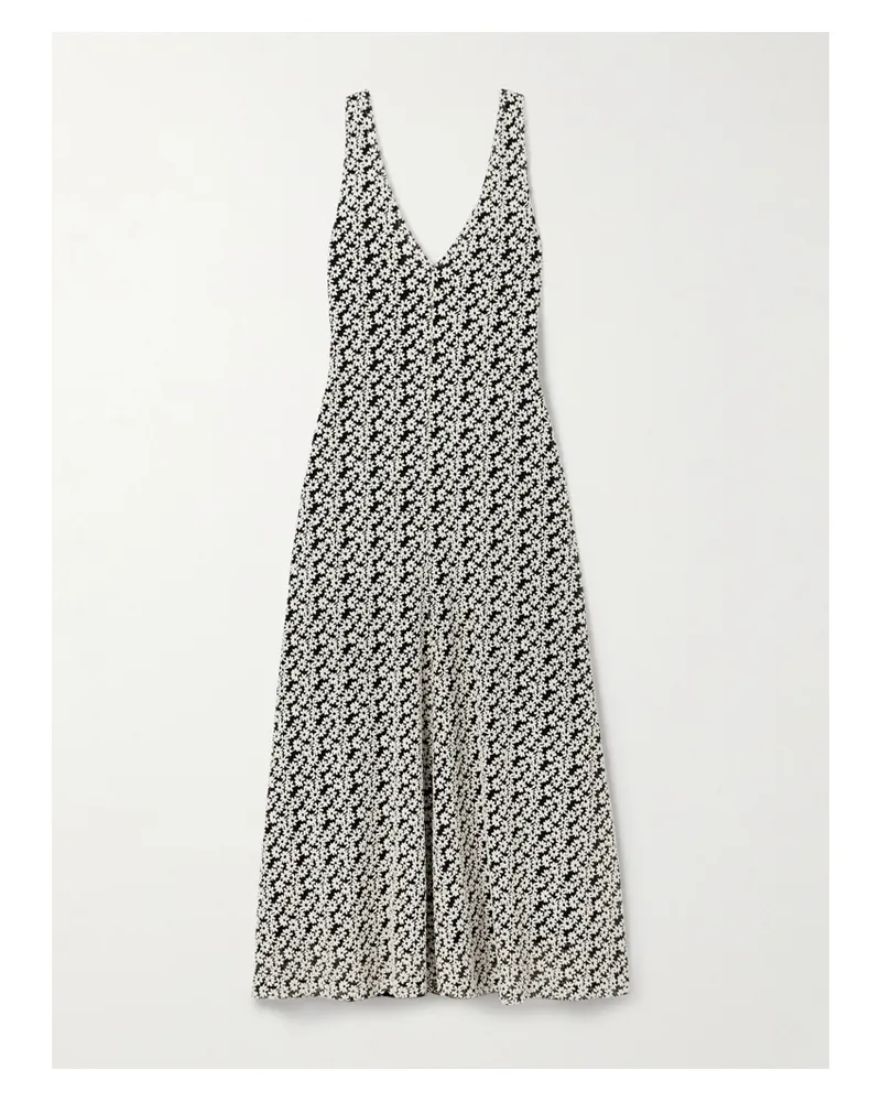 Isabel Marant Sonia Maxikleid Aus Einer Baumwollmischung Mit Stickereien - Grau Grau