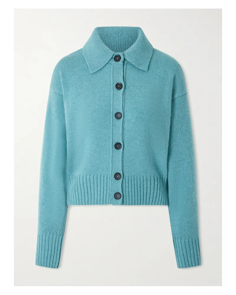 Proenza Schouler Rocio Cashmere-blend Cardigan - Blue Blue