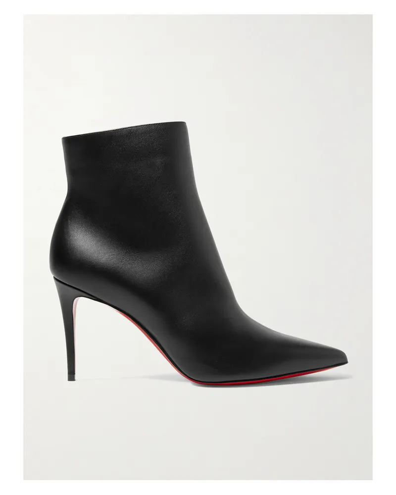 Christian Louboutin So Kate Booty 85 Leather Ankle Boots - Black Black