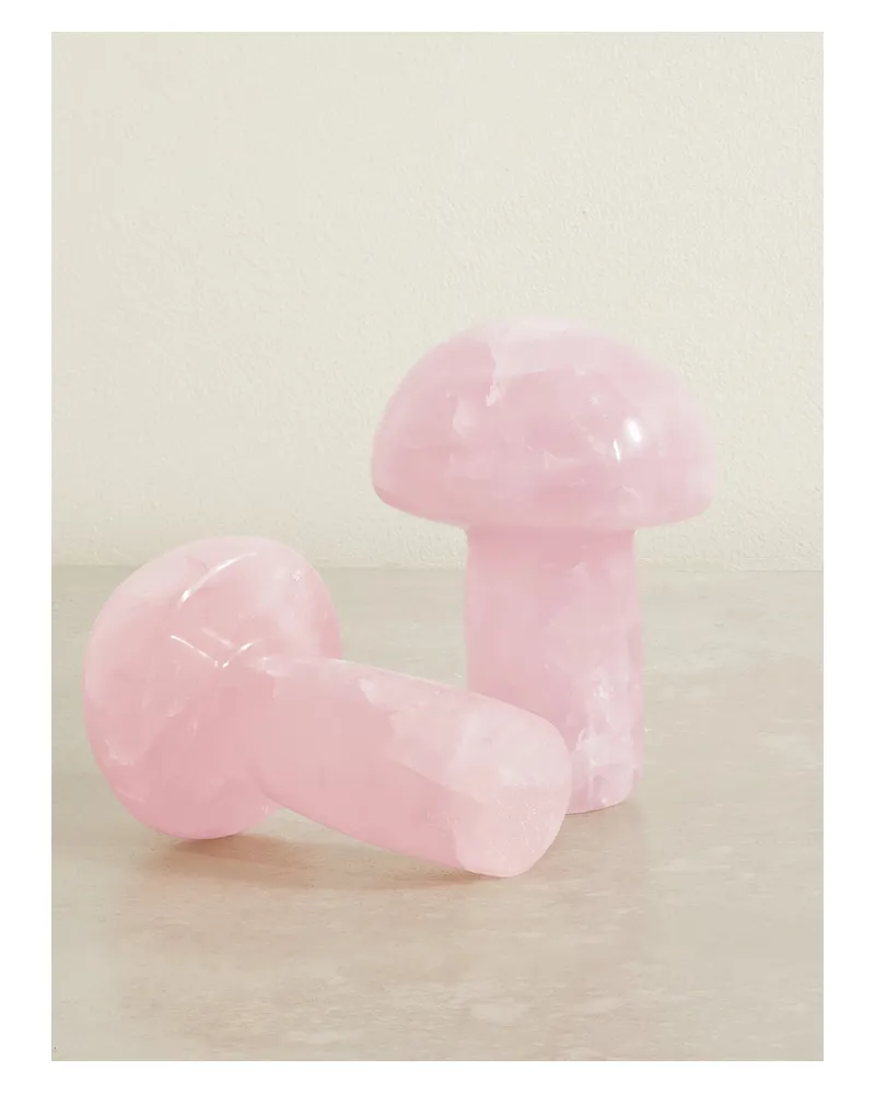 JIA JIA Rosenquarze In Pilzform - Pink Pink