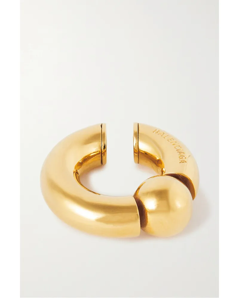 Balenciaga farbenes Ear Cuff Gold