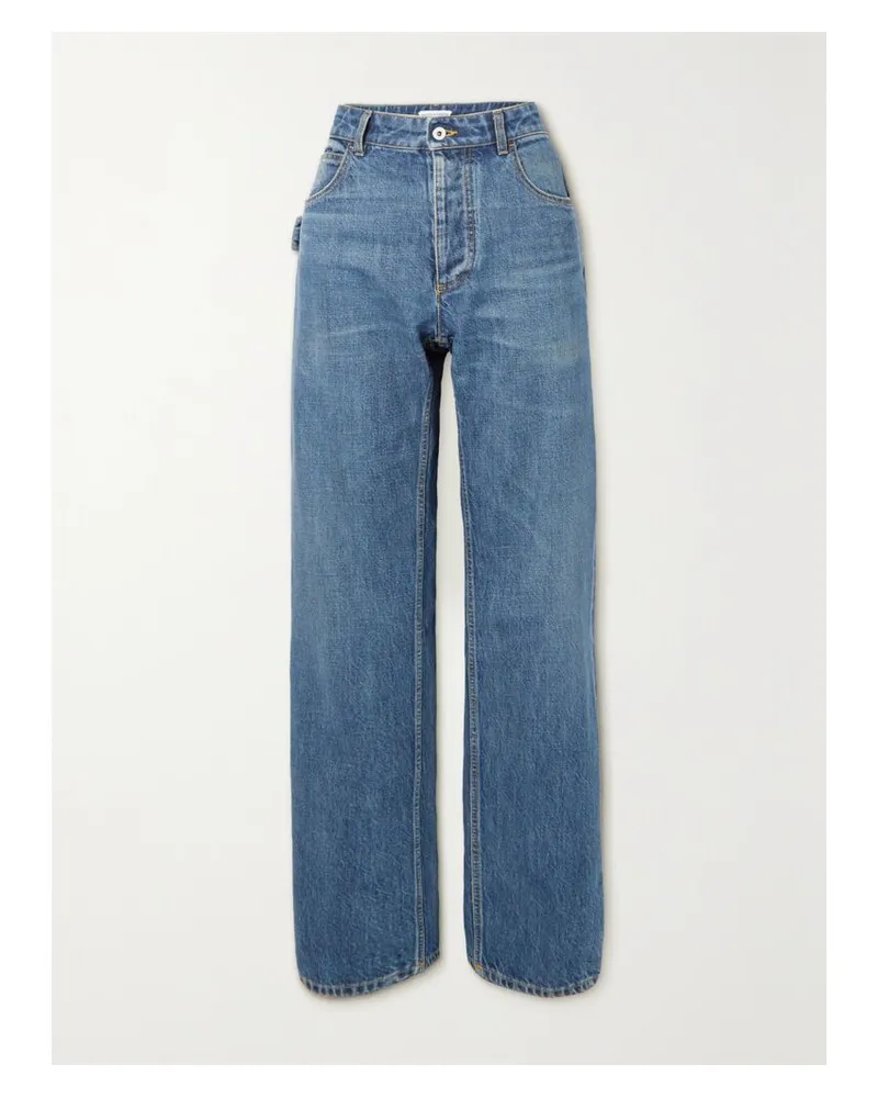 Bottega Veneta Hoch Sitzende Jeans Mit Geradem Bein - Blau Blau