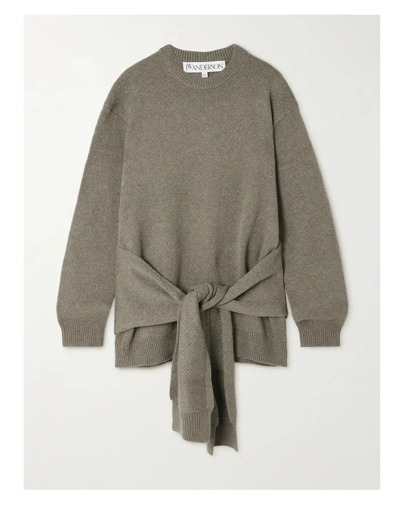 J.W.Anderson Strickpullover Zum Binden - Grün Grün