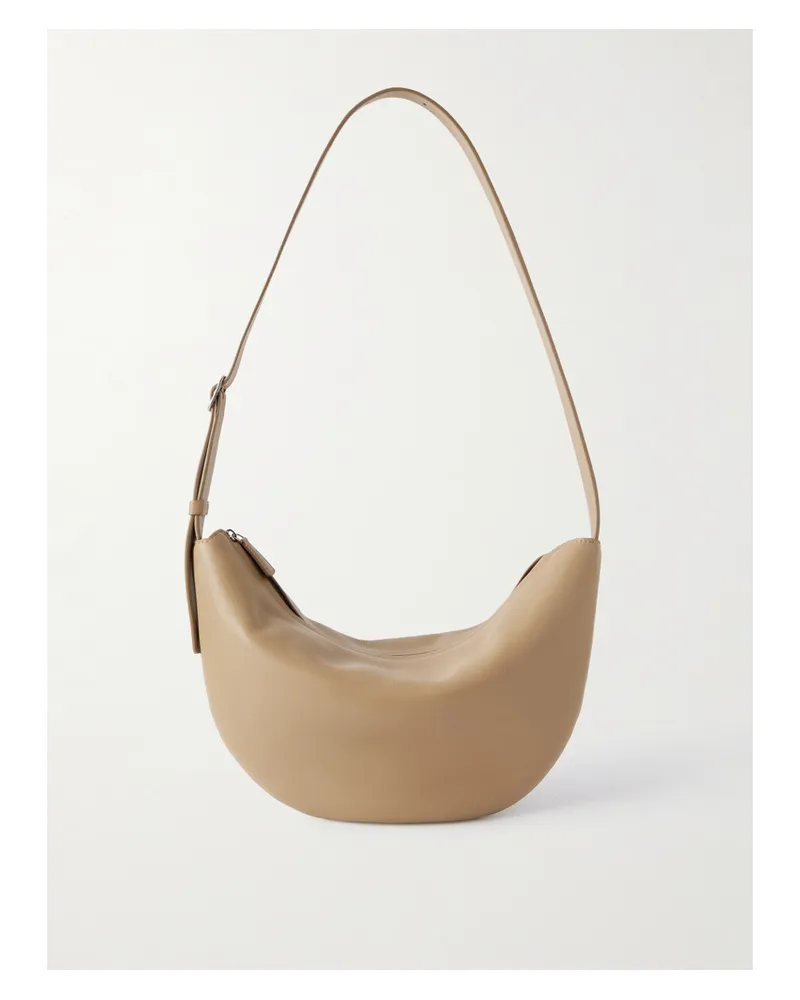 The Row Jouvette Leather Shoulder Bag - Neutrals Neutrals