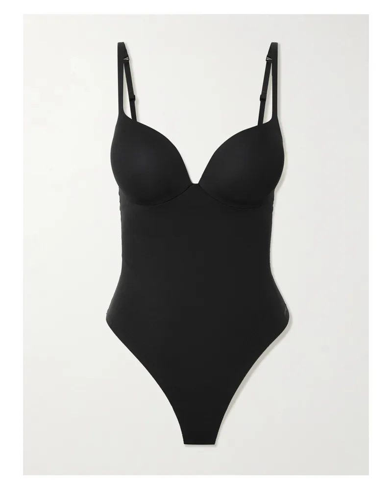 SKIMS Skims Ultimate Body Push-up Thong Bodysuit – Onyx – Body - Schwarz Schwarz