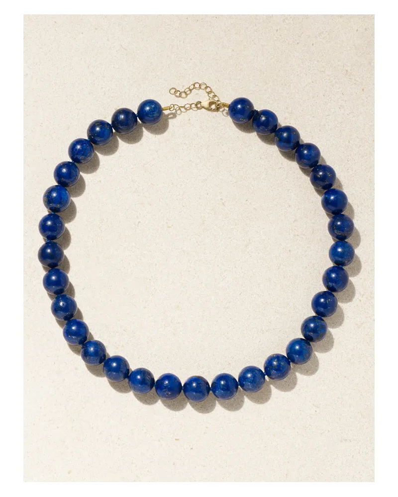 JIA JIA Gold Lapis Lazuli Necklace - Blue Blue
