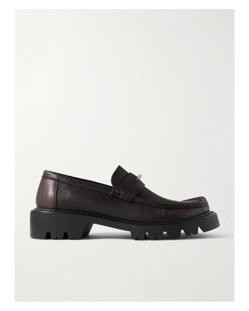 Loewe Sierra Loafers Aus Leder - Braun Braun