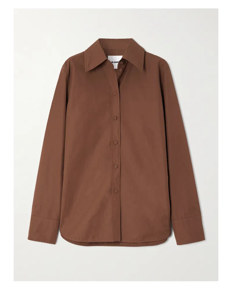 Jil Sander Hemd Aus Baumwollpopeline - Braun Braun
