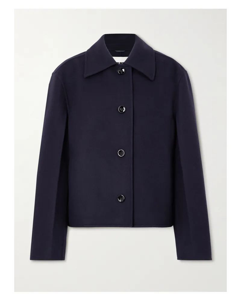 Jil Sander Jacke Aus Wolle - Blau Blau