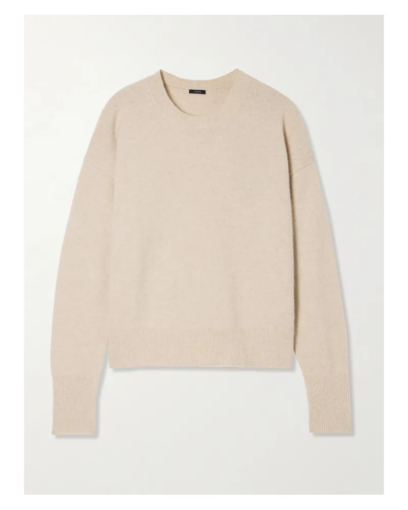 Joseph Pullover Aus Einer Gebürsteten Kaschmirmischung - Neutral Neutral