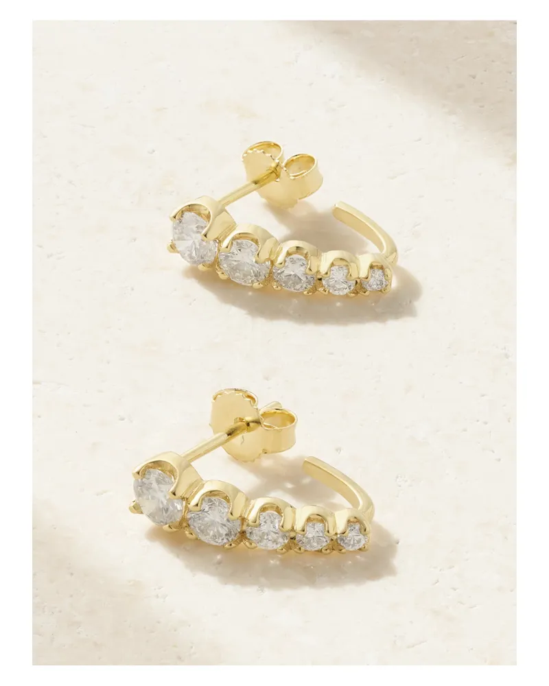 Jennifer Meyer Edith Ohrringe Aus 18 Karat Gold Mit Diamanten Gold