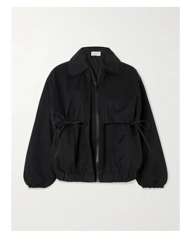Deiji Studios Mehrlagige Jacke Aus Biobaumwoll-twill - Schwarz Schwarz
