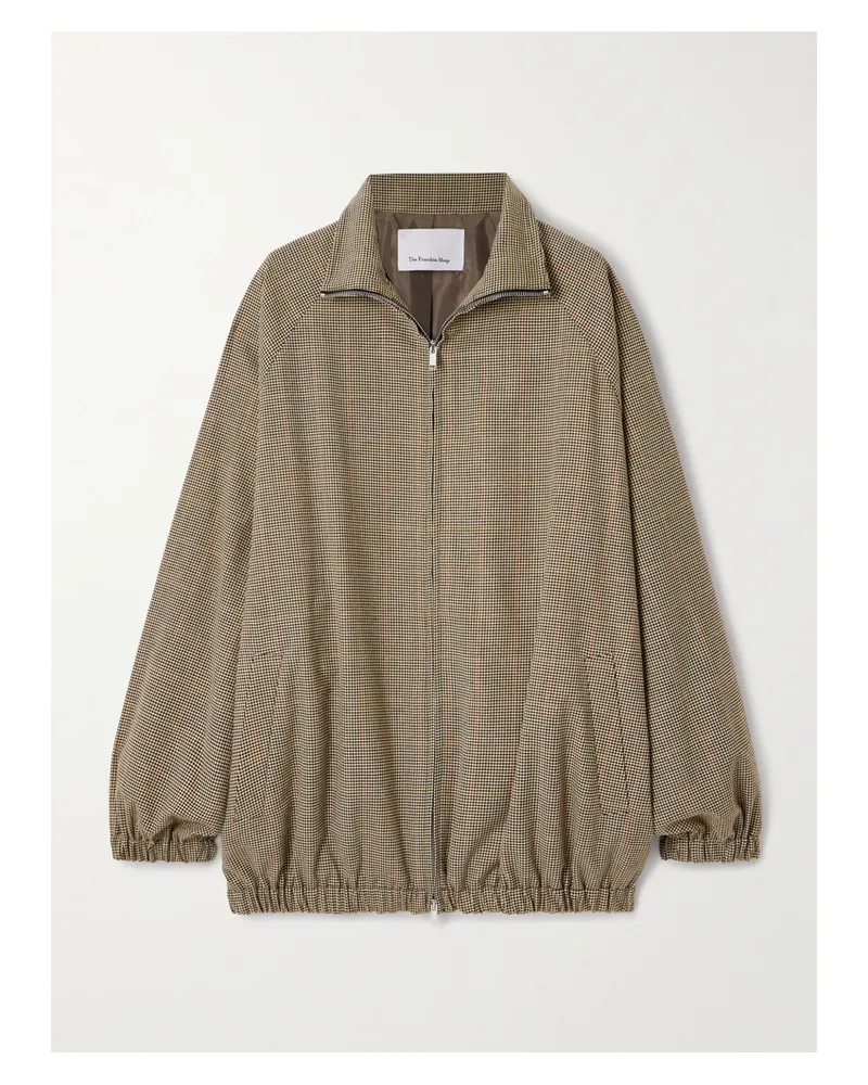 FRANKIE Shop Baxter Oversized-jacke Aus Webstoff Mit Hahnentrittmuster - Neutral Neutral