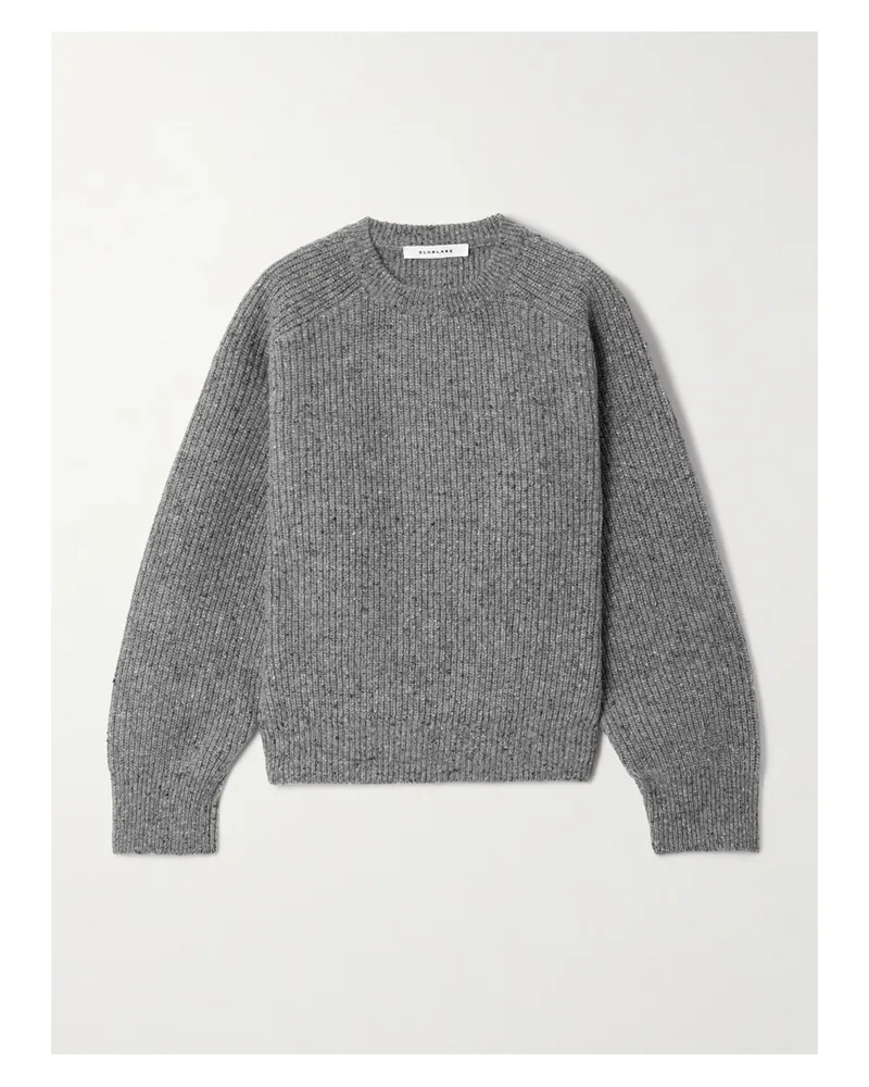 SLVRLAKE Florence Pullover Aus Gerippter Merinowolle - Grau Grau