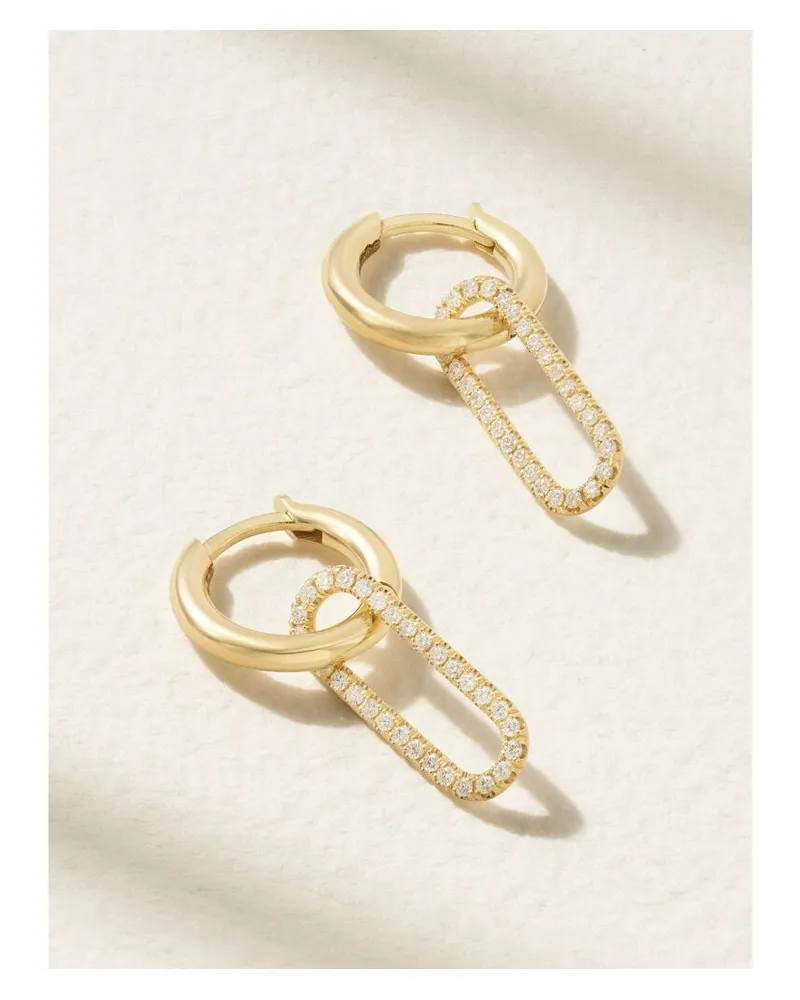 Spinelli Kilcollin Haru Creolen Aus 18 Karat Gold Mit Diamanten Gold