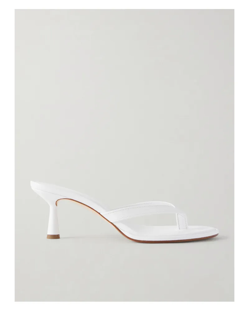 aeyde Daphne Leather Sandals - White White