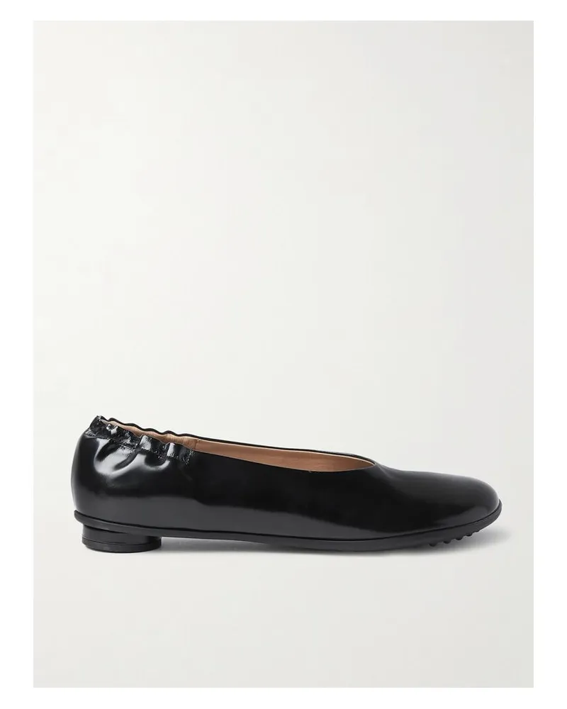 Bottega Veneta Atomic Ballerina Ballerinas Aus Glanzleder - Schwarz Schwarz
